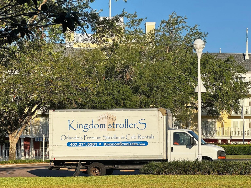 Kingdom Strollers making a delivery