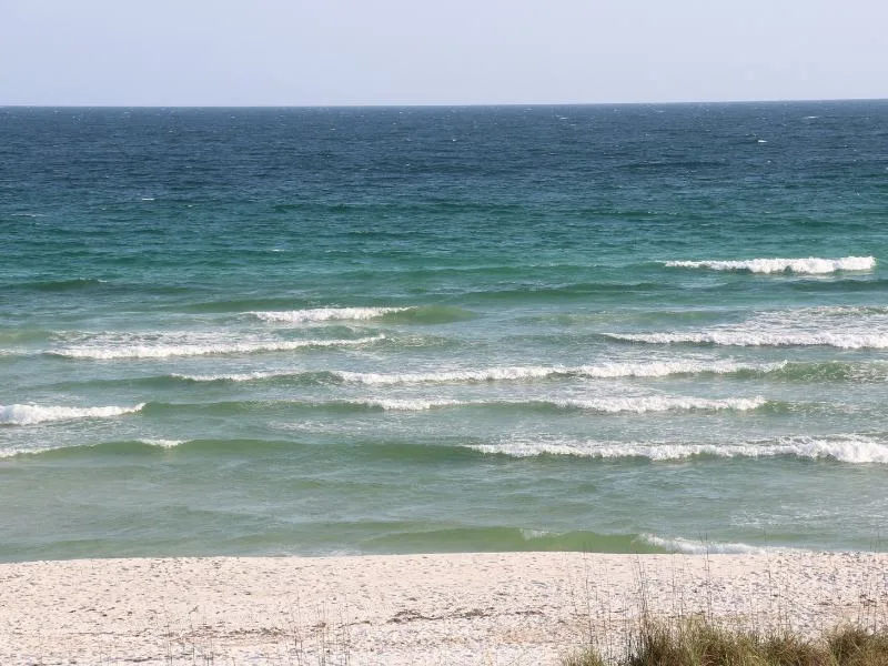 Destin Beach with waves 