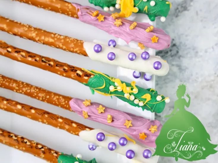 Princess Tiana's Chocolate Covered Pretzel Rods