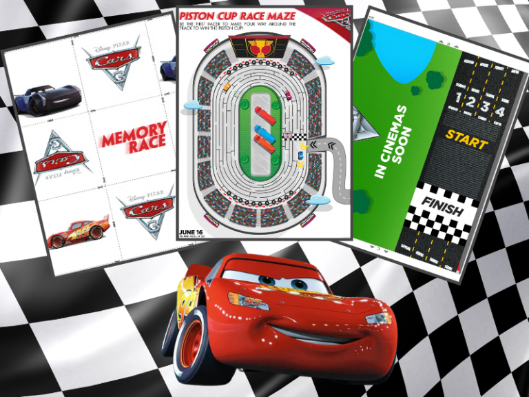 Cars 3 Printable Activity Sheets - Pixie Dusted Journeys