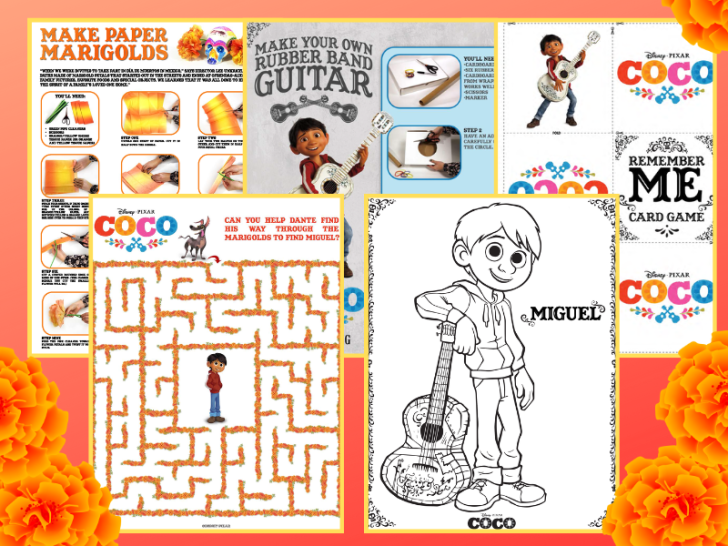 Free COCO Printable Activity Pages - Pixie Dusted Journeys